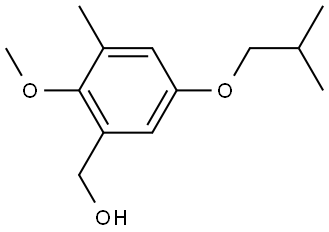 (5-isobutoxy-2-methoxy-3-methylphenyl)methanol Structure