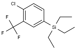 (4-chloro-3-(trifluoromethyl)phenyl)triethylsilane Structure