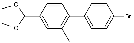 2-(4'-bromo-2-methyl-[1,1'-biphenyl]-4-yl)-1,3-dioxolane Structure