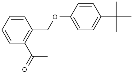 1-(2-((4-(tert-butyl)phenoxy)methyl)phenyl)ethanone Structure