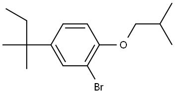 2-bromo-1-isobutoxy-4-(tert-pentyl)benzene Structure