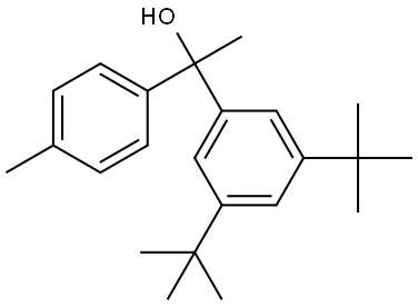 1-(3,5-di-tert-butylphenyl)-1-(p-tolyl)ethanol 구조식 이미지