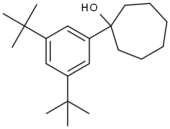 1-(3,5-di-tert-butylphenyl)cycloheptanol Structure