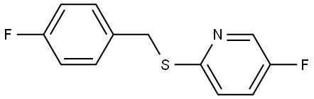 5-fluoro-2-((4-fluorobenzyl)thio)pyridine Structure