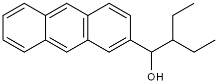 1-(anthracen-2-yl)-2-ethylbutan-1-ol 구조식 이미지