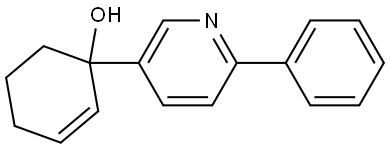 1-(6-phenylpyridin-3-yl)cyclohex-2-enol Structure