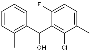 (2-chloro-6-fluoro-3-methylphenyl)(o-tolyl)methanol Structure