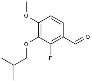 2-fluoro-3-isobutoxy-4-methoxybenzaldehyde Structure