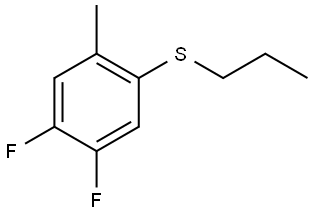 (4,5-difluoro-2-methylphenyl)(propyl)sulfane Structure