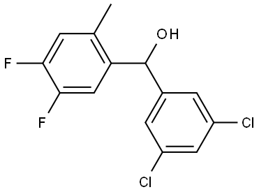 (3,5-dichlorophenyl)(4,5-difluoro-2-methylphenyl)methanol Structure