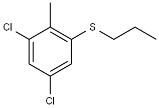 (3,5-dichloro-2-methylphenyl)(propyl)sulfane Structure