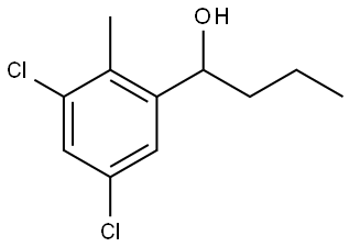 1-(3,5-dichloro-2-methylphenyl)butan-1-ol Structure