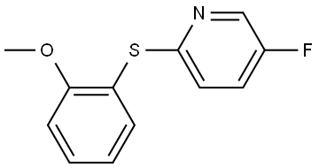 5-fluoro-2-((2-methoxyphenyl)thio)pyridine Structure