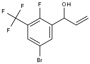 1-(5-bromo-2-fluoro-3-(trifluoromethyl)phenyl)prop-2-en-1-ol Structure