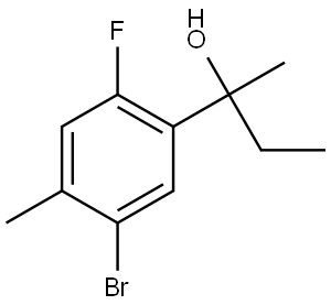 2-(5-bromo-2-fluoro-4-methylphenyl)butan-2-ol Structure