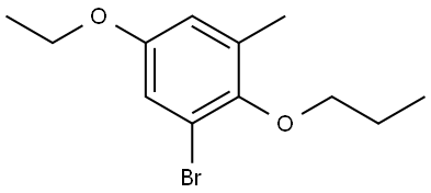 1-bromo-5-ethoxy-3-methyl-2-propoxybenzene Structure