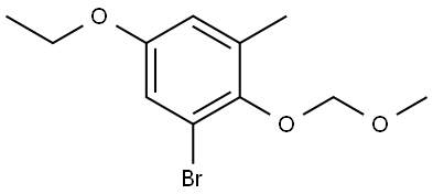 1-bromo-5-ethoxy-2-(methoxymethoxy)-3-methylbenzene Structure