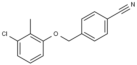 4-((3-chloro-2-methylphenoxy)methyl)benzonitrile Structure