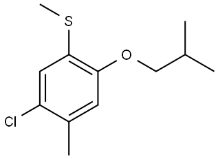 (5-chloro-2-isobutoxy-4-methylphenyl)(methyl)sulfane Structure