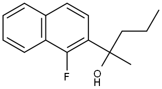 2-(1-fluoronaphthalen-2-yl)pentan-2-ol Structure