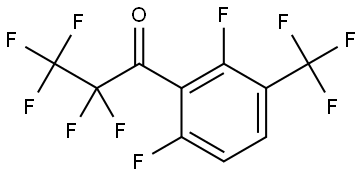 1-(2,6-difluoro-3-(trifluoromethyl)phenyl)-2,2,3,3,3-pentafluoropropan-1-one Structure