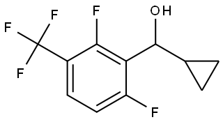 cyclopropyl(2,6-difluoro-3-(trifluoromethyl)phenyl)methanol Structure