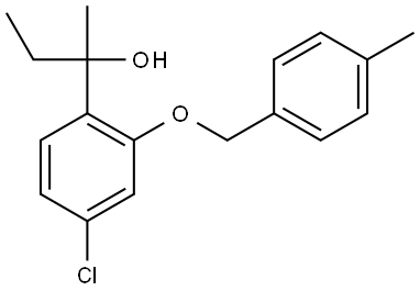 2-(4-chloro-2-((4-methylbenzyl)oxy)phenyl)butan-2-ol Structure