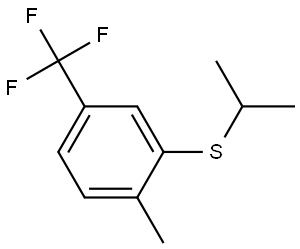 isopropyl(2-methyl-5-(trifluoromethyl)phenyl)sulfane Structure