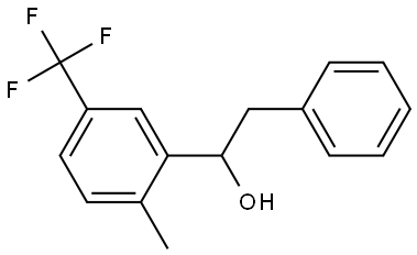 1-(2-methyl-5-(trifluoromethyl)phenyl)-2-phenylethanol Structure