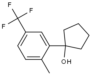 1-(2-methyl-5-(trifluoromethyl)phenyl)cyclopentanol Structure