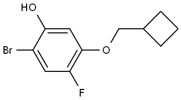 2-bromo-5-(cyclobutylmethoxy)-4-fluorophenol Structure