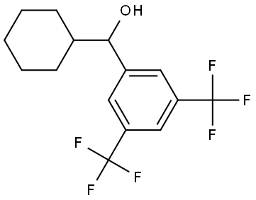 (3,5-bis(trifluoromethyl)phenyl)(cyclohexyl)methanol Structure