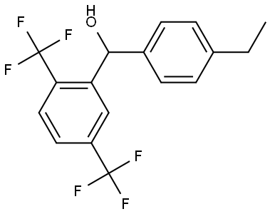 (2,5-bis(trifluoromethyl)phenyl)(4-ethylphenyl)methanol Structure