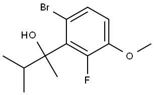 2-(6-bromo-2-fluoro-3-methoxyphenyl)-3-methylbutan-2-ol Structure