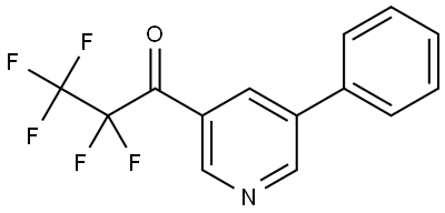 2,2,3,3,3-pentafluoro-1-(5-phenylpyridin-3-yl)propan-1-one Structure