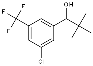 1-(3-chloro-5-(trifluoromethyl)phenyl)-2,2-dimethylpropan-1-ol Structure