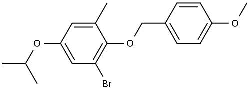 1-bromo-5-isopropoxy-2-((4-methoxybenzyl)oxy)-3-methylbenzene Structure