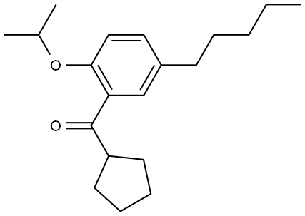 cyclopentyl(2-isopropoxy-5-pentylphenyl)methanone Structure