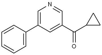 cyclopropyl(5-phenylpyridin-3-yl)methanone Structure