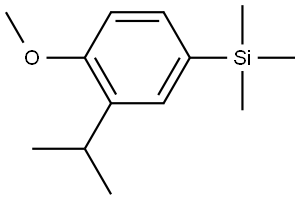 (3-isopropyl-4-methoxyphenyl)trimethylsilane Structure