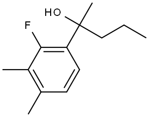 2-(2-fluoro-3,4-dimethylphenyl)pentan-2-ol Structure