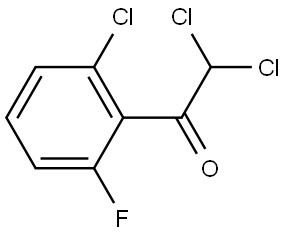 2,2-dichloro-1-(2-chloro-6-fluorophenyl)ethanone Structure