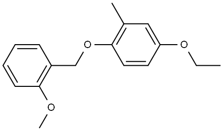 4-ethoxy-1-((2-methoxybenzyl)oxy)-2-methylbenzene Structure