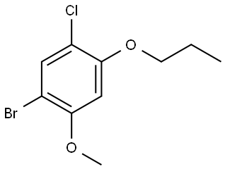 1-bromo-5-chloro-2-methoxy-4-propoxybenzene Structure