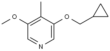 3-(cyclopropylmethoxy)-5-methoxy-4-methylpyridine Structure