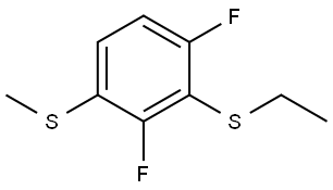 (2,6-difluoro-3-(methylthio)phenyl)(ethyl)sulfane Structure