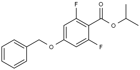 isopropyl 4-(benzyloxy)-2,6-difluorobenzoate Structure