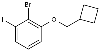 2-bromo-1-(cyclobutylmethoxy)-3-iodobenzene Structure