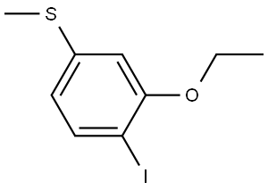 (3-ethoxy-4-iodophenyl)(methyl)sulfane 구조식 이미지