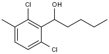 1-(2,6-dichloro-3-methylphenyl)pentan-1-ol Structure